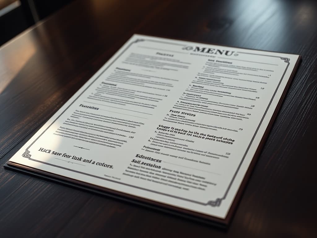 Menu as Design: Transform Your Restaurant's Food Listing Into a Powerful Sales Tool Image